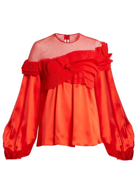 red givenchy blouse|givenchy ladies tops.